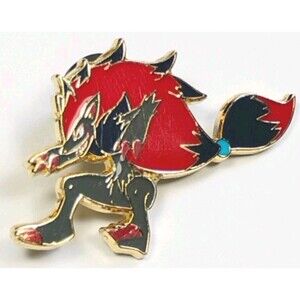 Pokémon Zoroark Enamel Pin Shining Legends Official Nintendo Anime Brooch
